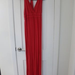 Beautiful Red/Orange Maxi Dress